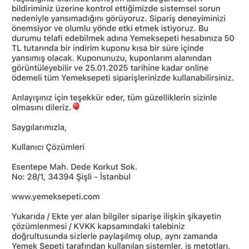 Yemeksepeti Yeclub Sisteminde Eksik YePara Mağduriyeti