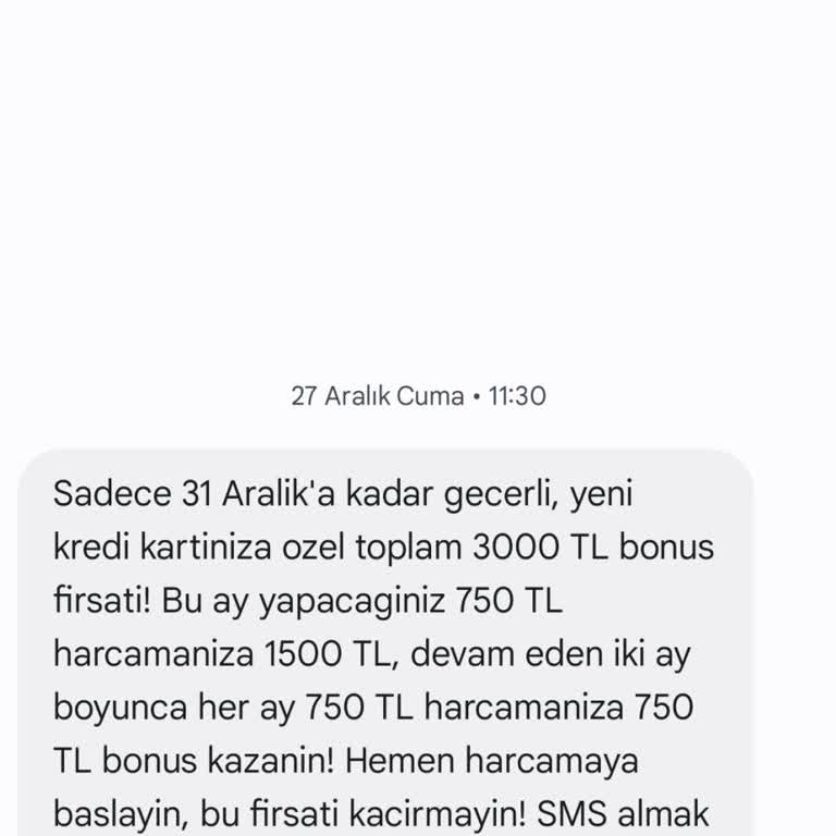 Garanti BBVA Bonus Sözü Yerine Getirilmedi