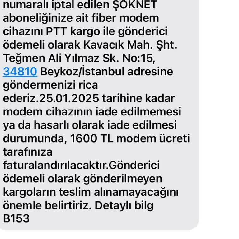 Fatura Şoku Ve Modem Ücreti Sorunu