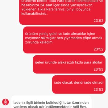 Yanlış Sipariş Ve İade Sorunu