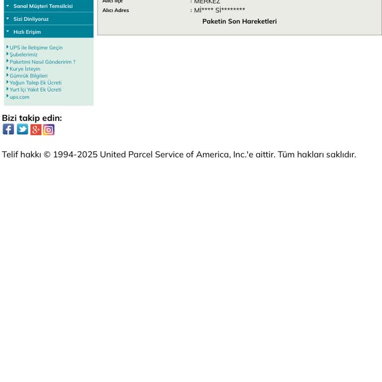 UPS Kargo Teslimatındaki Gecikme Ve İlgisizlik
