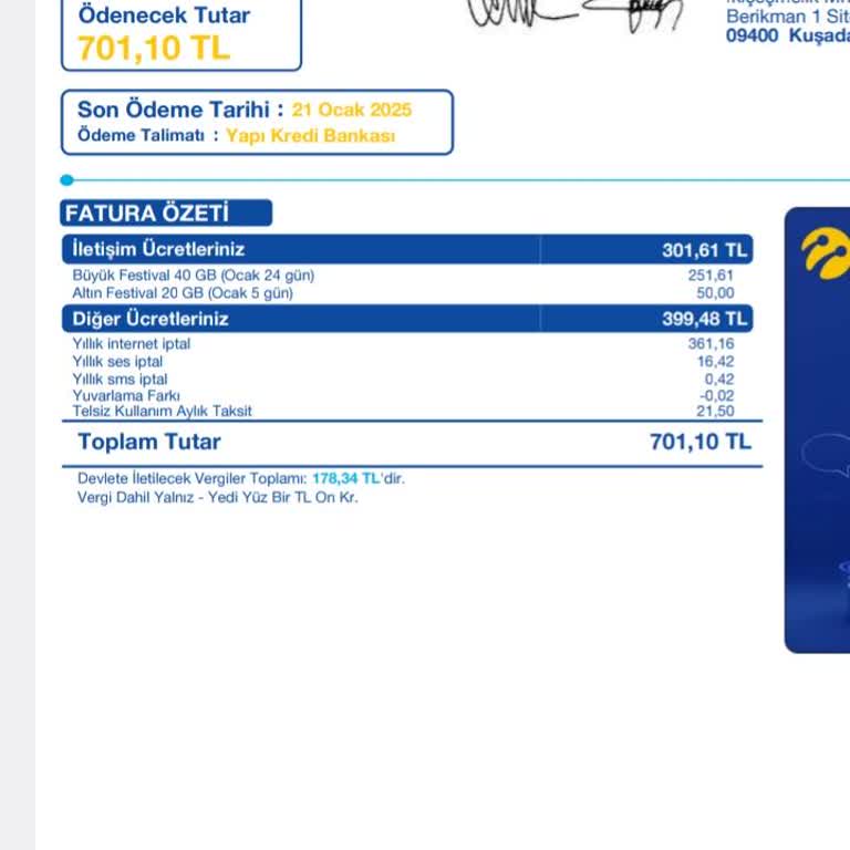 Turkcell Cayma Bedeli Sorunu