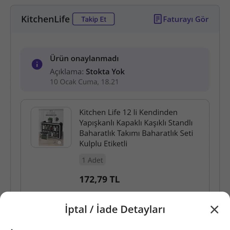 Stokta Olmayan Ürün İçin Yanıltıcı Satış