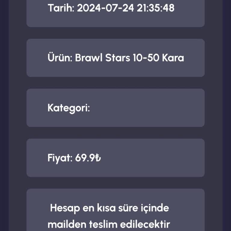 Satın Aldığım Brawl Stars Hesabı Teslim Edilmedi