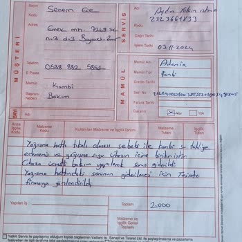 Kombi Montajında Sürekli Sorun Ve Müşteri Hizmetlerinde Saygısızlık