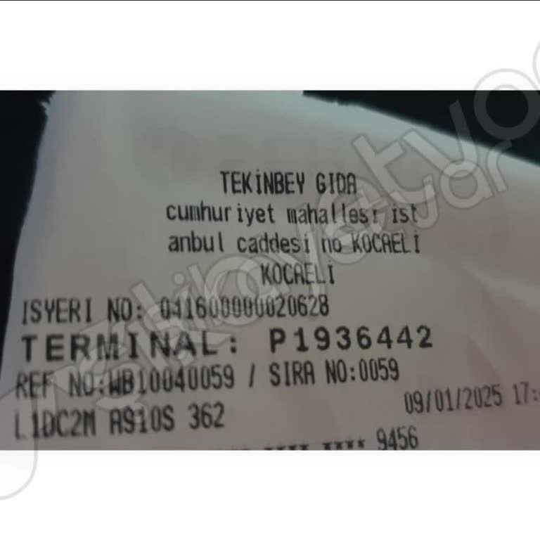 Tekinbey Et Ve Tavuk Ürünleri İstediğim Halde Fiş Verilmedi!