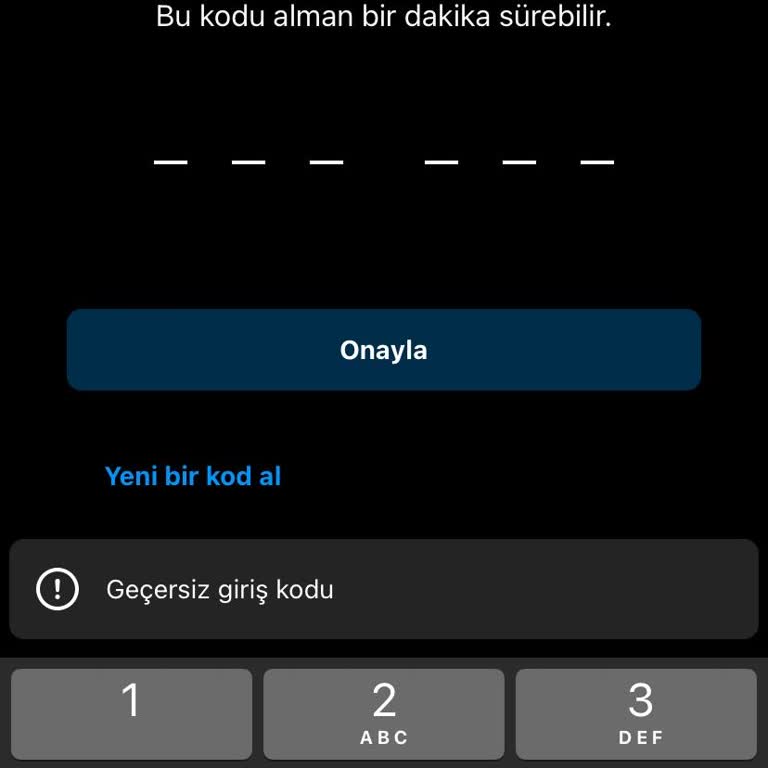 Instagram Güvenlik Kodu Sorunu!