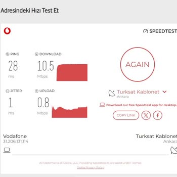 Vodafone İnternet Hızı Beklentileri Karşılamıyor