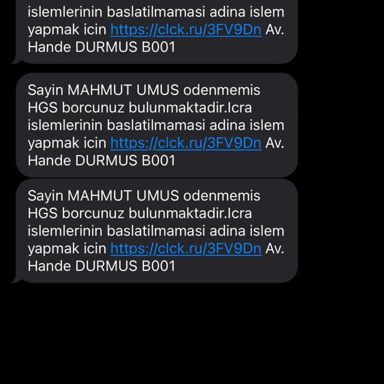 HGS Borcu Adına Yanıltıcı Mesaj Sorunu
