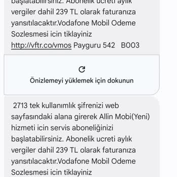 Vodafone Pay Üzerinden İzinsiz Ürün Satışı