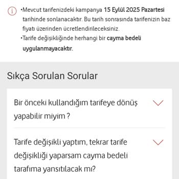 Vodafone Yanımda Uygulaması Ve Tarife Sorunları