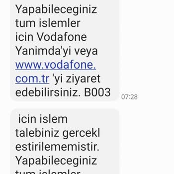 Vodafone Yanımda Uygulaması Ve Tarife Sorunları