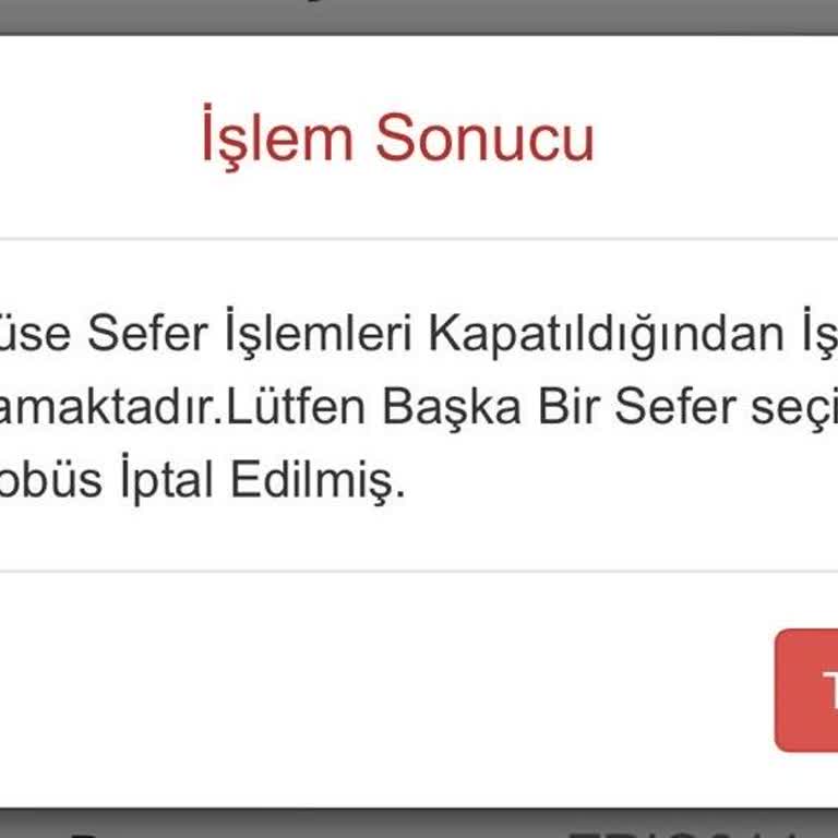 Rezervasyon Karmaşası Ve İptal Edilen Seferler