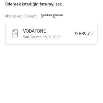 Vodafone Yanlış Fatura Tutarı Sorunu