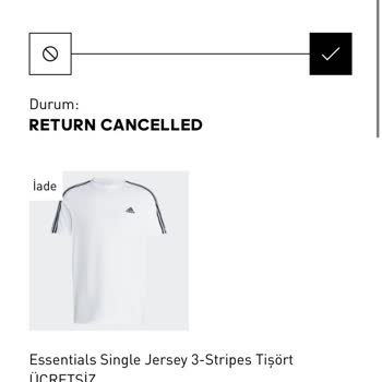 Adidas İade Sürecinde Yaşanan Sorun Ve Gecikme