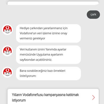 Vodafone Hediye Çarkı Çilesi