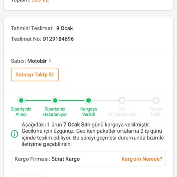 Zamanında Teslim Edilmeyen Kargo Sorunu