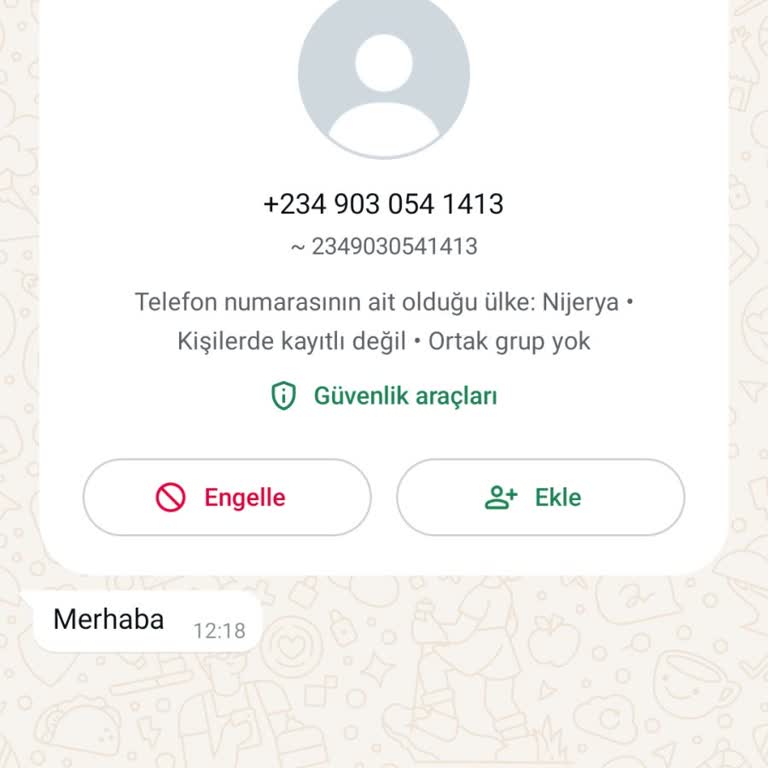 Bilinmeyen Numaradan Gelen Rahatsız Edici Mesaj