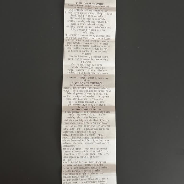 Swarovski Müşteri Hizmetlerinde Hayal Kırıklığı: Yüzük Değişimi Sorunu