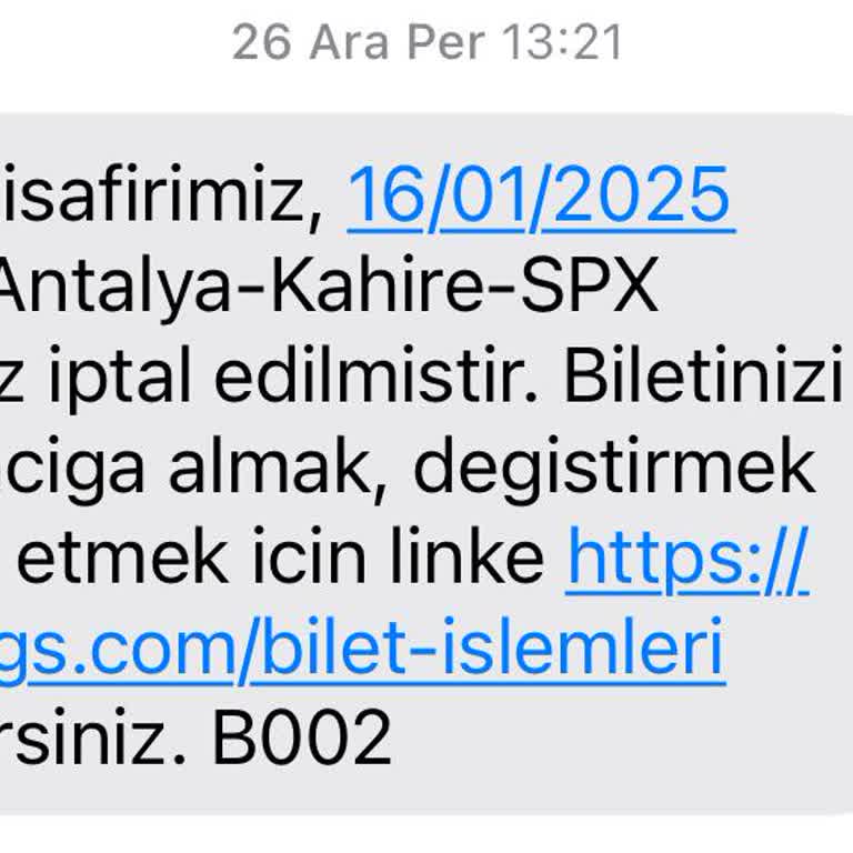 Pegasus İptal Edilen Uçuş Ve İlgisizlik