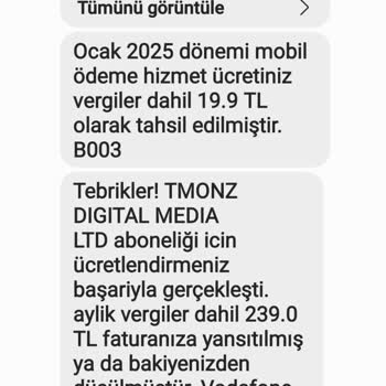İzinsiz Abonelik Ücreti Çekimi