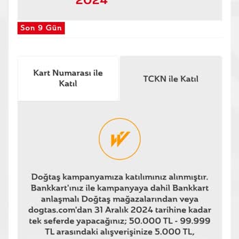 Doğtaş Kampanyasında Bankkart Lira Sorunu