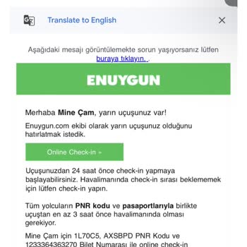 Enuygun.com İle Uçuş Tarihi Karmaşası Ve İletişim Sorunları