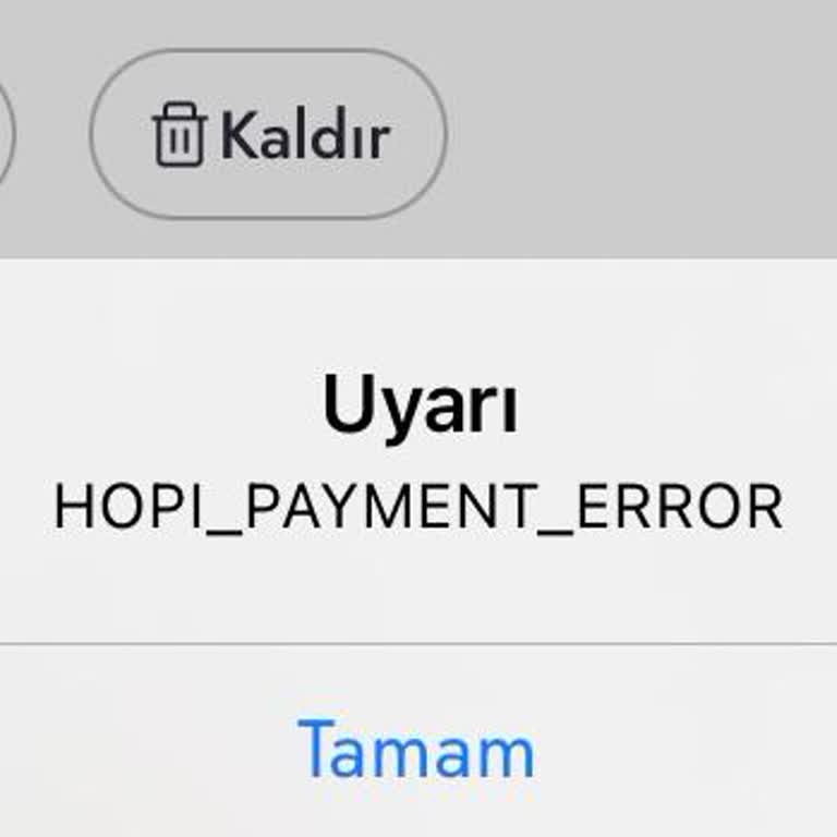 Gift Card İle Ödeme Hatası
