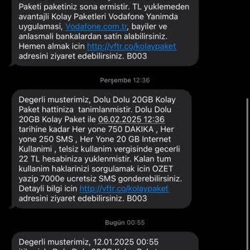 Vodafone İnternet Kullanımında Anormallik