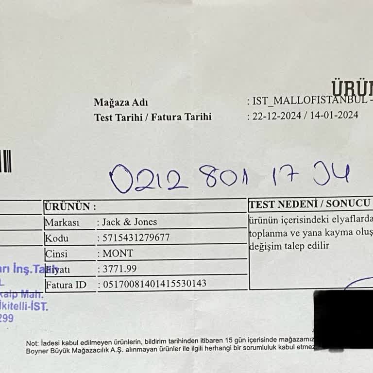 Kısa Sürede Deforme Olan Mont Ve İade Talebi