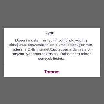 QNB Finansbank Mobil Uygulama Kredi Sorunu Ve Müşteri Hizmetleri Eksikliği