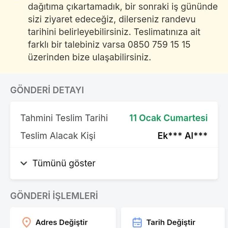 Trendyol Express Teslimat Sorunu Ve Yanıltıcı Bilgi