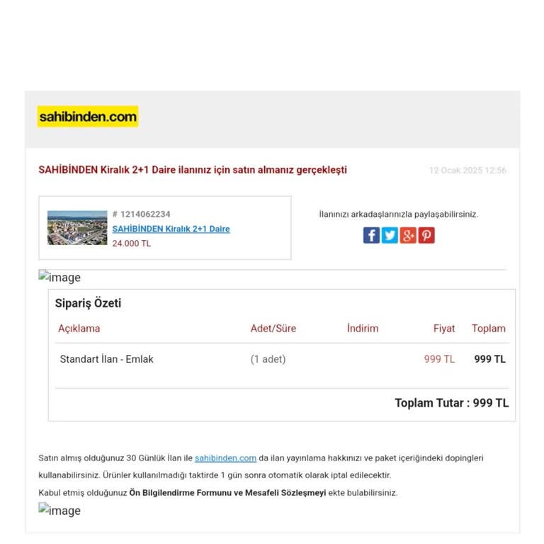 Yanlış Kategori Seçimi Sonrası Sahibinden.com'da Mağduriyet
