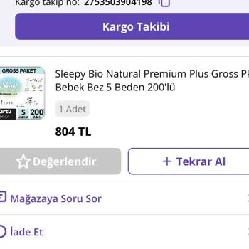 Sleepy Bio Natural Bebek Bezinde Hatalı Üretim Sorunu