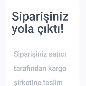 Kargoya Verilen Ürün Halen Elime Ulaşmadı!