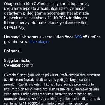 İzinsiz Başlatılan Abonelik Ücreti