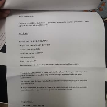 Boyner'den Aldığım Ayakkabıda Kalite Sorunu Ve Yetersiz Müşteri Hizmeti