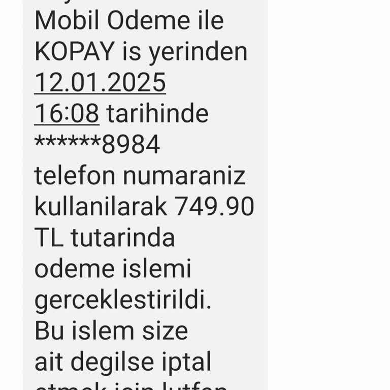 Yetkisiz Ödeme İşlemi Hatası