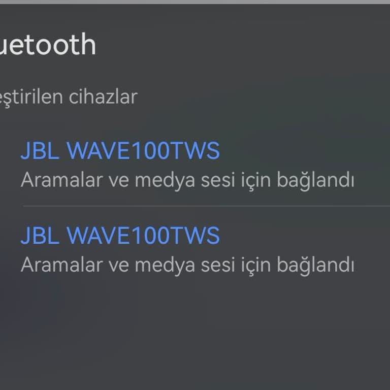 JBL Wave 100 TWS Kulaklıklarım Birbirini Tanımıyor