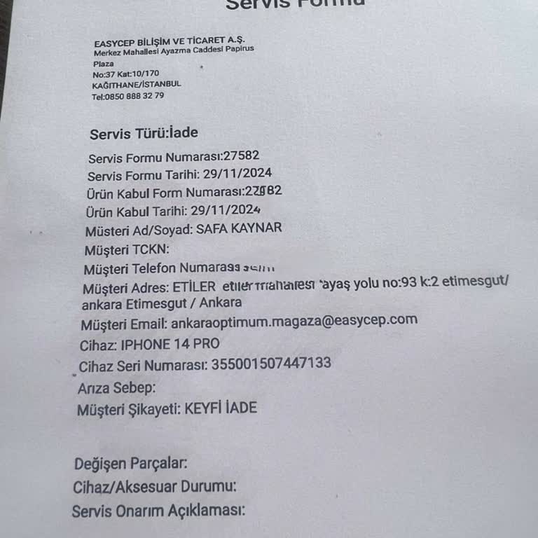 İade Sürecinde Yaşanan Gecikme Ve Güven Sorunu