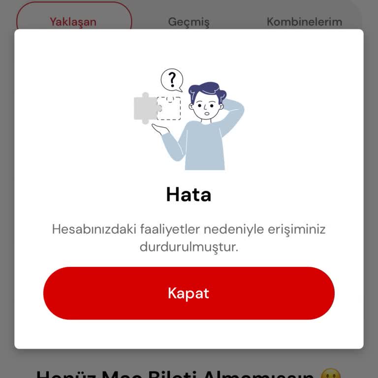 Maç Bileti Hatası Ve Çözüm Beklentisi