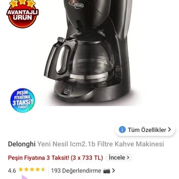 Filtre Kahve Makinesi Su Kaçırıyor Ve Kullanılamıyor