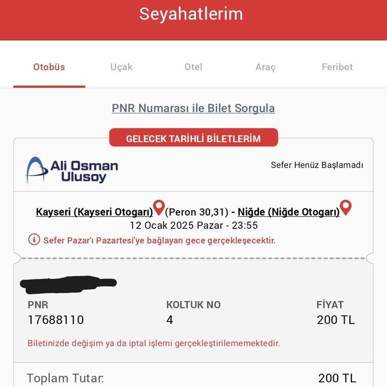 Acil Durumda Bilet Mağduriyeti
