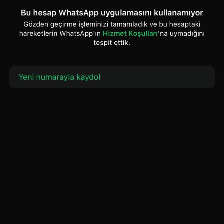 WhatsApp Hesabım Haksız Yere Engellendi