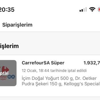 Yemeksepeti'nin Sipariş İptali Ve Yanıltıcı Bilgilendirmesi