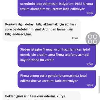Yanlış Sipariş İptalinde Müşteri Hizmetleri Sorunu