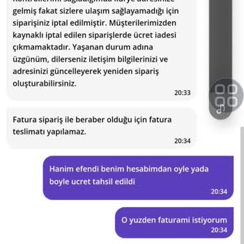 Yanlış Sipariş İptalinde Müşteri Hizmetleri Sorunu