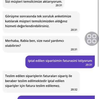 Yanlış Sipariş İptalinde Müşteri Hizmetleri Sorunu