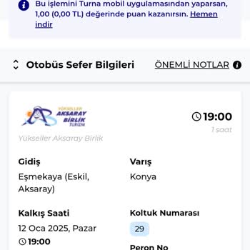 Turna.com Üzerinden Alınan Sahte Bilet Mağduriyeti