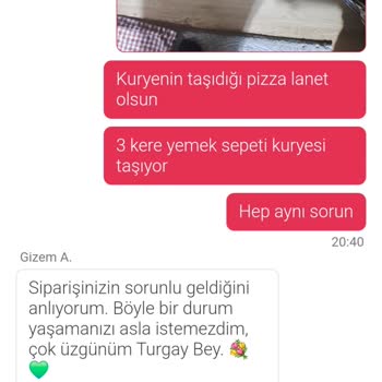 Yemek Teslimatında Müşteri Memnuniyetsizliği